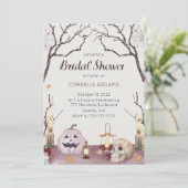 Invitation de la douche nuptiale du crâne Citrouil (Debout devant)