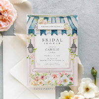 Invitation de la douche nuptiale du Jardin de fleu