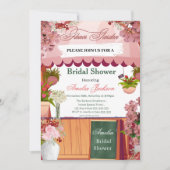 Invitation de la douche nuptiale du Jardin de fleu (Devant)