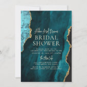 Invitation de la douche nuptiale Emerald (Devant)