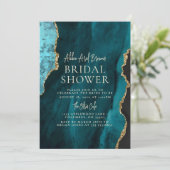 Invitation de la douche nuptiale Emerald (Debout devant)