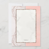 Invitation de la douche nuptiale en marbre (Dos)