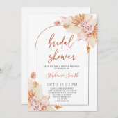 Invitation de la douche nuptiale en terre cuite de (Devant / Derrière)