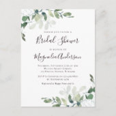 Invitation de la douche nuptiale Eucalyptus (Devant)