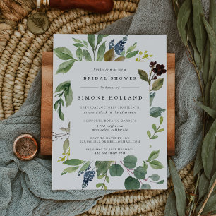 Invitation de la douche nuptiale Eucalyptus Grove