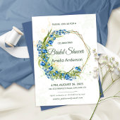 Invitation de la douche nuptiale Fleur sauvage Blu