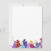 Invitation de la douche nuptiale Fleur sauvage Boh (Dos)