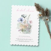 Invitation de la douche nuptiale Fleur sauvage Boh