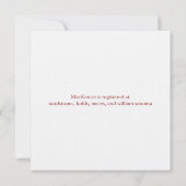 Invitation de la douche nuptiale Fleurs de jardin (Dos)