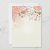Invitation de la douche nuptiale Fleurs de printem (Dos)