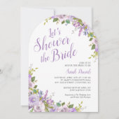 Invitation de la douche nuptiale florale Lilac (Devant)