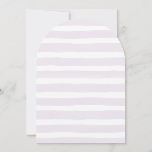 Invitation de la douche nuptiale florale Lilac (Dos)