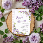 Invitation de la douche nuptiale florale Lilac