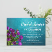 Invitation de la douche nuptiale florale Tulip (Debout devant)