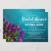 Invitation de la douche nuptiale florale Tulip (Devant / Derrière)