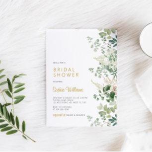 Invitation de la douche nuptiale Forest Green
