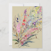 Invitation de la douche nuptiale Garden Blooms (Dos)