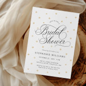 Invitation de la douche nuptiale Gold Pearls