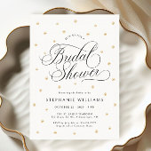 Invitation de la douche nuptiale Gold Pearls