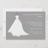 Invitation de la douche nuptiale Gray Mariage (Devant)