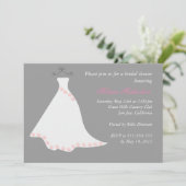 Invitation de la douche nuptiale Gray Mariage (Debout devant)