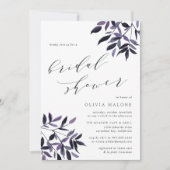 Invitation de la douche nuptiale Harvest Plum (Devant)