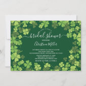 Invitation de la douche nuptiale irlandaise Shamro (Devant)