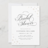 Invitation de la douche nuptiale Ivory Pearls (Devant)