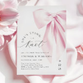 Invitation de la douche nuptiale Knot Pink
