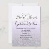 Invitation de la douche nuptiale Lavender Watercol (Devant)