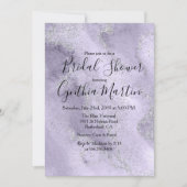 Invitation de la douche nuptiale Lavender Watercol (Devant)