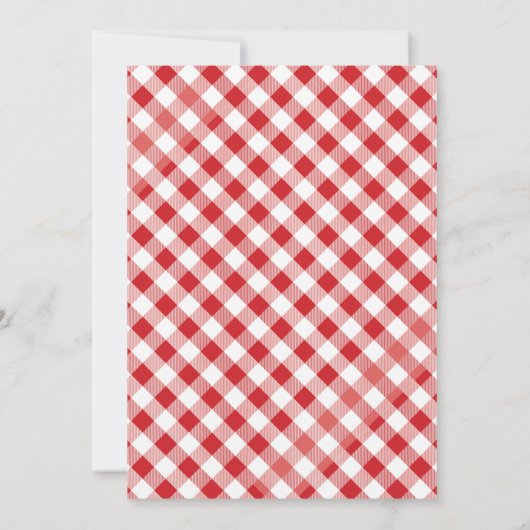 Invitation de la douche nuptiale Love & Pizza (Dos)