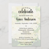 Invitation de la douche nuptiale mariage-blanche H (Devant)