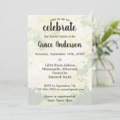 Invitation de la douche nuptiale mariage-blanche H (Debout devant)