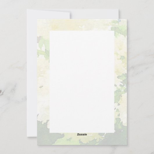 Invitation de la douche nuptiale mariage-blanche H (Dos)