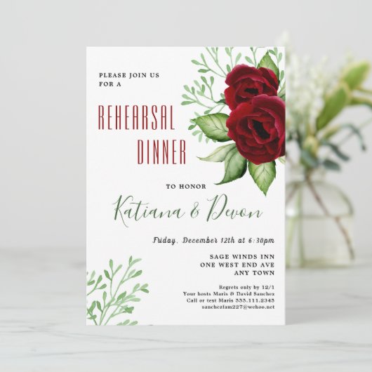 Invitation de la douche nuptiale Mariage de Noël (Debout devant)