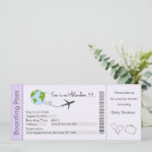 Invitation de la douche nuptiale, Mariée à être in (Debout devant)