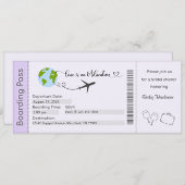 Invitation de la douche nuptiale, Mariée à être in (Devant / Derrière)