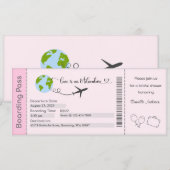 Invitation de la douche nuptiale, Mariée à être in (Devant / Derrière)