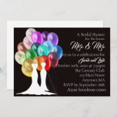 Invitation de la douche nuptiale Mme & Mme (Devant / Derrière)