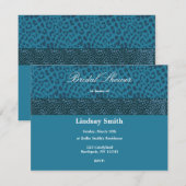 Invitation de la douche nuptiale Motif de léopard (Devant / Derrière)