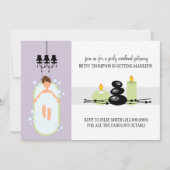 Invitation de la douche nuptiale ou un Spa Week-en (Devant)