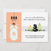 Invitation de la douche nuptiale ou un Spa Week-en (Devant)