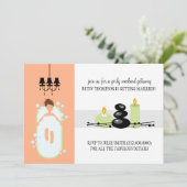 Invitation de la douche nuptiale ou un Spa Week-en (Debout devant)