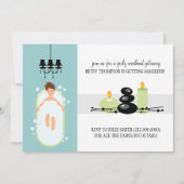 Invitation de la douche nuptiale ou un Spa Week-en (Devant)