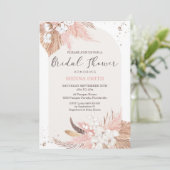 Invitation de la douche nuptiale Pampas Boho Arch (Debout devant)