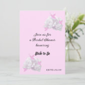 Invitation de la douche nuptiale Peony simple (Debout devant)
