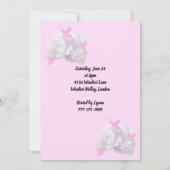 Invitation de la douche nuptiale Peony simple (Dos)
