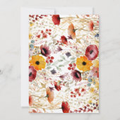 Invitation de la douche nuptiale Perfection pétale (Dos)