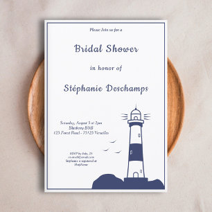 Invitation de la douche nuptiale phare